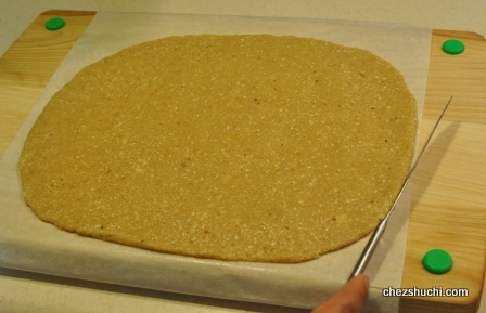 spreaded mixture of cashew and sesame